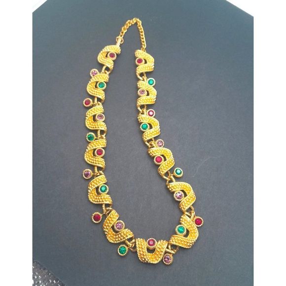 Swarovski Jewelry Rare Swarovskicrystal Chunky Gold Tone Swan